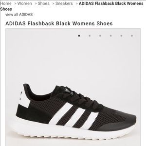 Women’s Adidas Flashbacks Black&White Brand New